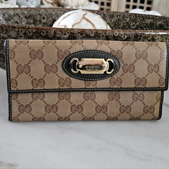 Gucci Brown Crystal Long Wallet - Picture 5 of 17